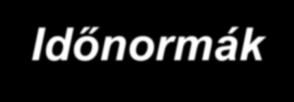 Time norms Időnormák Different time norms in MOL GROUP Local contracts with SSC, subcontractors