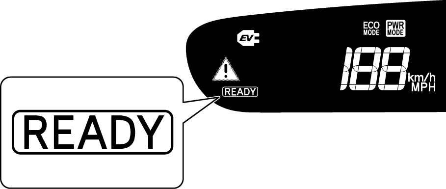 A Hybrid Synergy Drive működése (2010 Modell) Ha a READY jelzés világít a műszerfalon, a jármű vezethető.