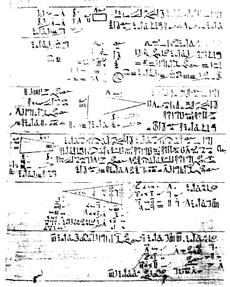 SZÁMOLÁS, SZÁMÍRÁS EGYIPTOM Az egyiptomi matematikai ismeretekről szóló tudásunk egyik forrása a Rhind-papirusz. Feltehetőleg i.e. 1700 körül keletkezett, de a benne szereplő ismeretek minden valószínűség szerint sokkal régebbiek.