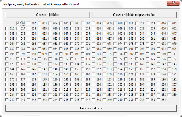 3.3. Eszközök (olvasók) csatlakoztatása Ha egy elindított busz nevén kattint az egér jobb gombjával, az előugró menüben kiválaszthatóvá válik az Eszközök keresése a BUS-on menüpont mely