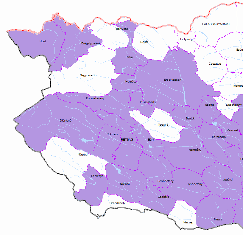 Drégelypalánk déli rész, rétegcsúszás, lehetséges ok: nem azonosítható Drégelypalánktól délre, rétegcsúszás, lehetséges ok: nem azonosítható Drégelypalánktól keletre, dél-keletre 3 helyszín,