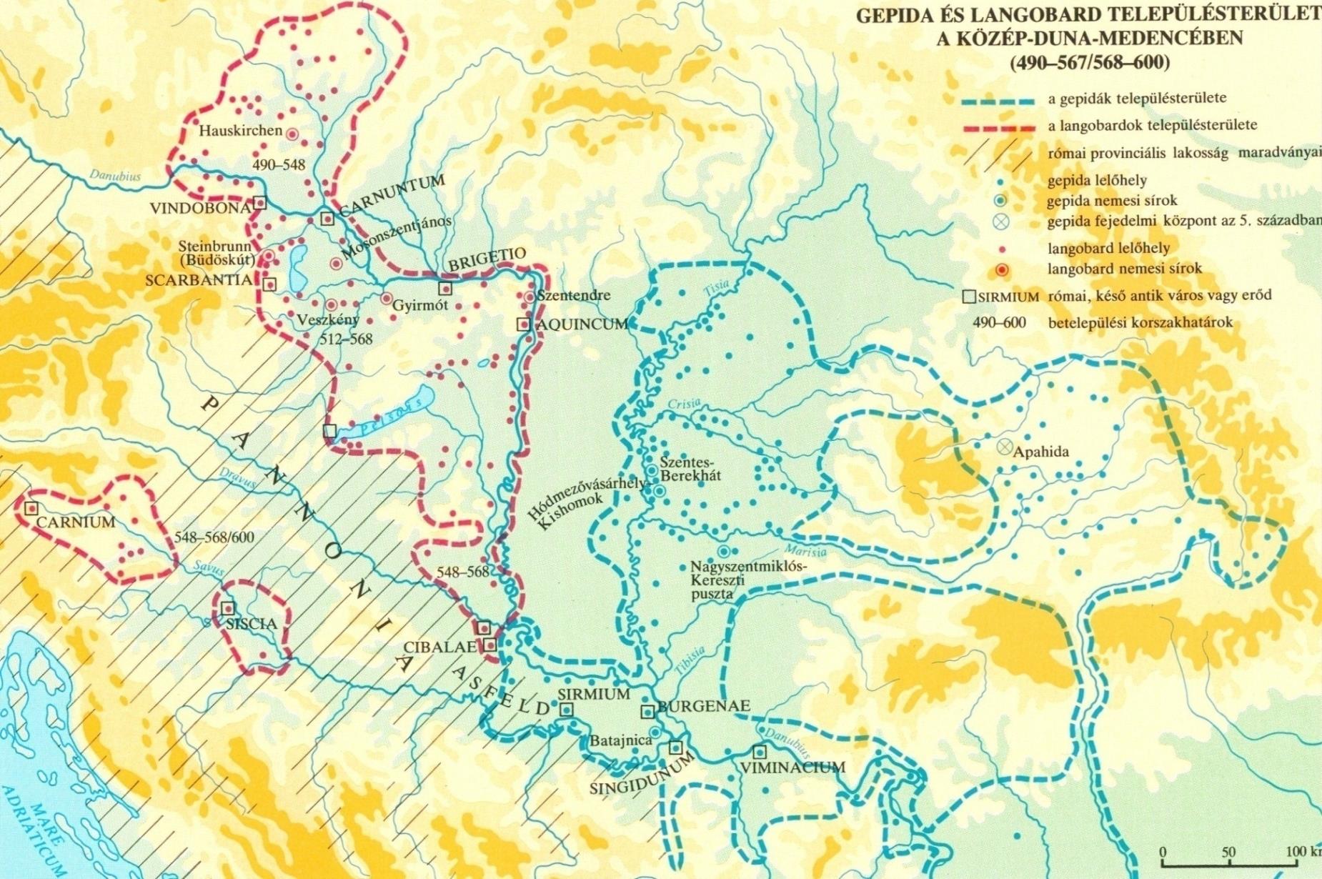 GERMÁN TÖRZSEK A KÁRPÁT-MEDENCÉBEN Vandálok: 330-400: Kónstantin a Duna jobb partján telepíti le őket / 400 k.