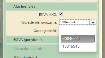 Amennyiben a kötelezettség átadási-átvételi kérelmében olyan blokkban vesz át kötelezettségvállalással érintett egybefüggő területet, amely a 2014.