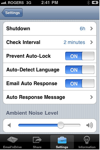 7.2.1 Email'nDrive - Hands Free Email Message Reader Leírás: Egy olyan alkalmazás, amely vezetés közben tájékoztatja a felhasználót új e-mail üzenet érkezéséről.