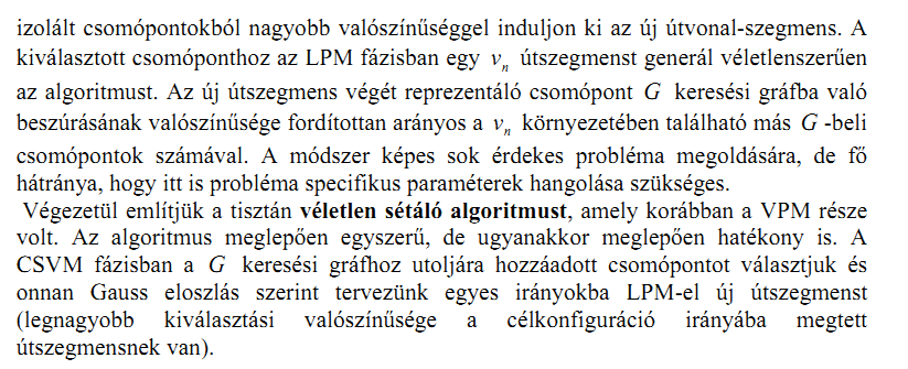 21. Potenciáltéren alapuló ütközésmentes pályatervezési algoritmusok.