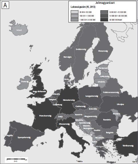 13. ábra Európa tematikus térképe kartogram módszerrel 3.2.