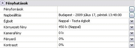 8 Újdonságok Árnyék típusa Beállíthatja a vetett árnyékok típusát.