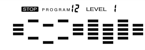 A pulzusprogram használata (P9-P12): 9-12 program a pulzuskontrollált edzés használa Rate Control (HRC). Adja meg a különböző maximális pulzusszám szinteket életkora alapján.