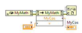 Oldal: 6/6 represents that we ve not yet selected a method. Click on it once and select the MyCos method. We re now presented with the input argument on the left and the output on the right.