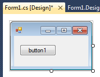 Designer.cs Az ablakra helyezett komponensek a Form1.Designer.cs-ben megjelennek mint az ablak tagváltozói Kivéve, ha GenerateMember == false (később) Tulajdonságaik szintén az InitializeComponent()-ben állnak be partial class Form1.