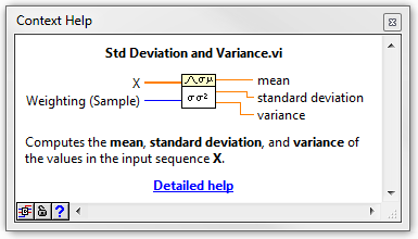 s N = X N N i=1 = (x i X ) N N 1 N i=1 x i N 5.3. ábra: A statisztikai számolások palettája (a Mathematics paletta része) 5.4. ábra: Átlag és szórás számolása 5.5. ábra: Egy jel normálása.