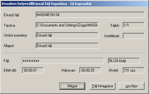 er2_hu_07052.doc ER-2 Eseményrögzítő rendszer, Használati útmutató 2.0 verzió 4.1. Tárolt adatok letöltése Tárolt adatok letöltését az L menüpont kiválasztásával lehet kezdeményezni.