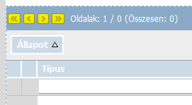 Ügyintézők számára Az egy képernyőoldalon ki nem férő felsorolások esetében a navigációt léptető gombok segítik.