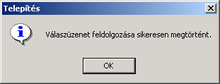 A program indításakor a már ismert üzenet jelenik meg: 12 Ebben az esetben a Válaszüzenet beolvasása gombra kell kattintania, amely után a következı ablak jelenik meg: Kattintson a Lemezrıl gombra,