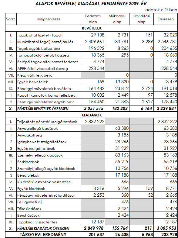 II. AZ EREDMÉNYKIMUTATÁSHOZ KAPCSOLÓDÓ KIEGÉSZÍTÉSEK 1.