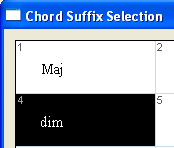 Change Chord Suffix Fonts A megjelenő dialógusablakban kicserélhetünk egy fontot vagy egy stílust az akkordoknál. Enable Chord Playback A létrehozott akkordok megszólalásának engedélyezése.