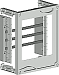 ALPHA 400 elosztók Beépítő készlet szekrényekhez Kivitel Cikkszám ÁE (DB, 8GK4 80-2KK2 Beépítő készlet, szakaszolható biztosítókhoz, gyűjtősínrendszerre szereléshez 3-pólusú, 0 mm-es síntartó Az