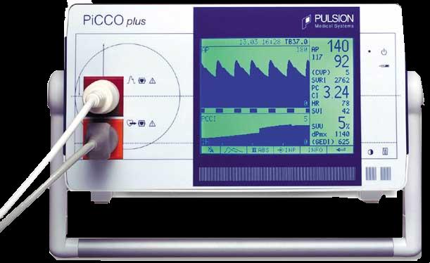 Transpulmonálisan mért cardiac output versus PA Chaney Crit Care Med 2002; 30:2338-2345 Transzpulmonális termodilúció + pulzuskontúr Előny: Left-side cardiac output Lélegeztetés kevésbé