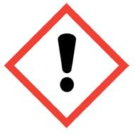 Veszélyt jelző piktogramok: GHS05 GHS07 Figyelmeztetés: Veszély H-mondatok (figyelmeztető mondatok): H314 H335 H290 Rosszullét esetén orvosi ellátást kell kérni. Légúti irritációt okozhat.