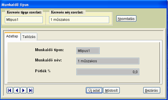 41. ábra Munkahelyre vonatkozó adatok karbantartása. Egy munkáltatónak több telephelyén is folyhat foglalkoztatás.