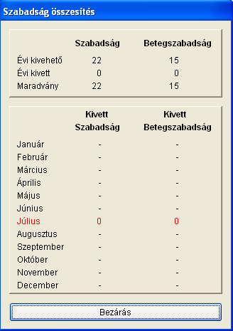 73. ábra Van lehetőségünk Jelenlét nyomtatásra is, ennek formátuma hasonló a jelenléti ívhez, aláírási lehetőség viszont nem található rajta.