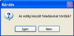 125. ábra Főkönyvi feladás készítésekor a hónapok (kezdő és befejező) megadása után a főkönyvi feladás napját a program megajánlja, amilyen dátumon a könyvelésünkben szerepeltetni akarjuk a tételeket.