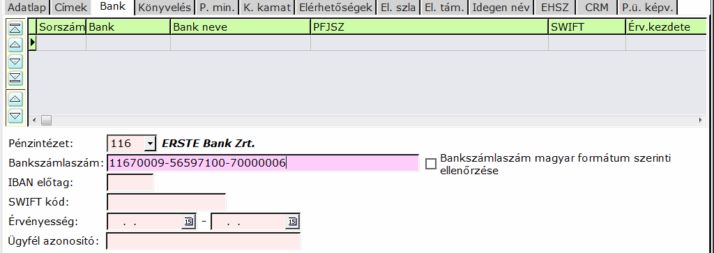 Ha az időnk éppen szűkös, mint például a vizsgán, a KÓD, NÉV, JELLEG kitöltését követően a Rendben gomb megnyomása után a többi adat kitöltését későbbre halasztva, befejezhetjük az adat bevitelt.