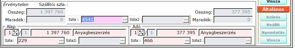 A most vásárolt multifunkcionális irodai berendezést aktiválnunk is kell. Ezt megtehetnénk most is, de mi a számlák befejezése után könyveljük az összes használatba vételt. Az aktiválás leírását a 3.