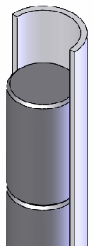 Fűtőelem-kazetta Fém (Zr=cirkónium) csövek (d 1 cm), bennük a hasadóanyag UO 2 hengerek formájában (h 1 cm), egy cső hossza >4 m.