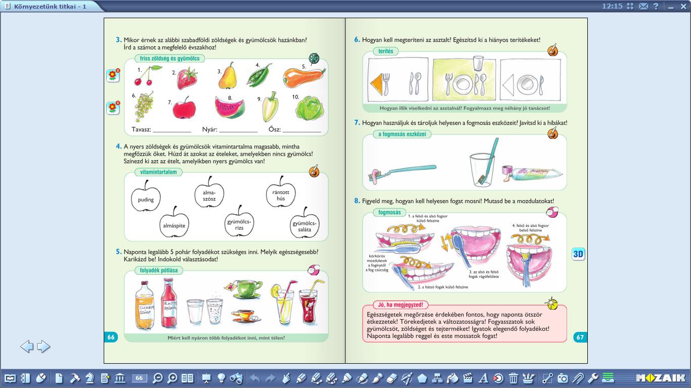 21. ábra Digitális tankönyv a