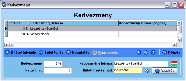 Oldalak: 1/5 Kereskedelmi Rendszer 2007 program eladásiár képzéséről A programon beül egy terméknek több, akárhány egységára lehet. Az egységárakat az egységár törzsben lehet rögzíteni.