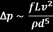 Számítások Nyomásesés Fanning-egyenlet: f: súrlódási tényező [-] L: egyenértékű csőhossz [m] v: áramlási sebesség [m/s] ρ: az