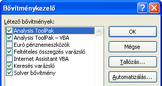 26 KÉPLETEK, FÜGGVÉNYEK ALKALMAZÁSA 6. A legolcsóbb könyv szerzőjét meghatározó képletet az N3 cellába írjuk: =LOOKUP(M3;E2:E28;A2:A28) 7.