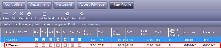v1.1 Trixess beléptető szoftver használati útmutató A Time Profile 2 kapcsoljuk a Time Profile 3 -hoz.