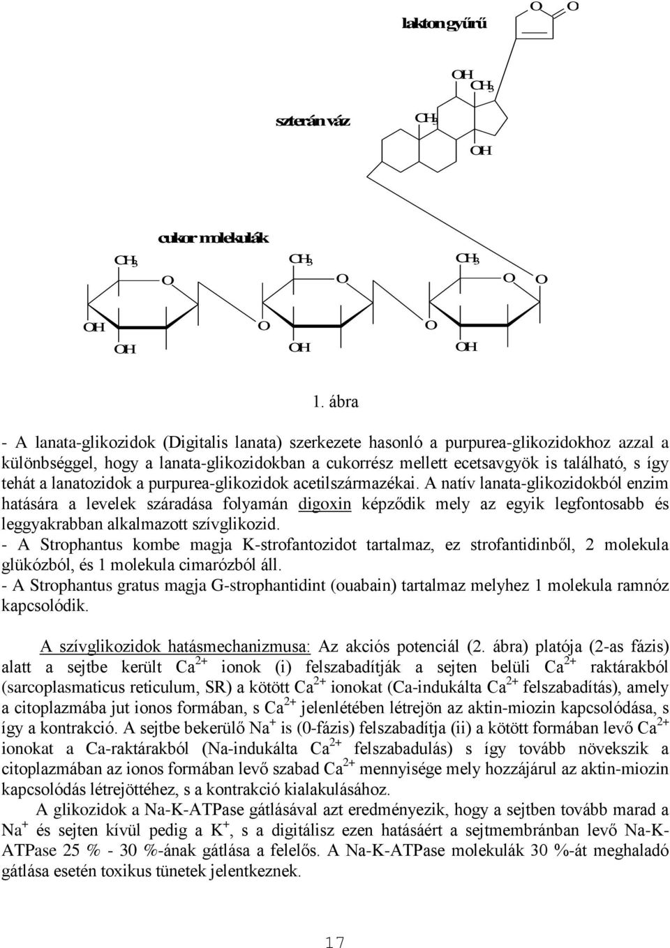 lanatozidok a purpurea-glikozidok acetilszármazékai.