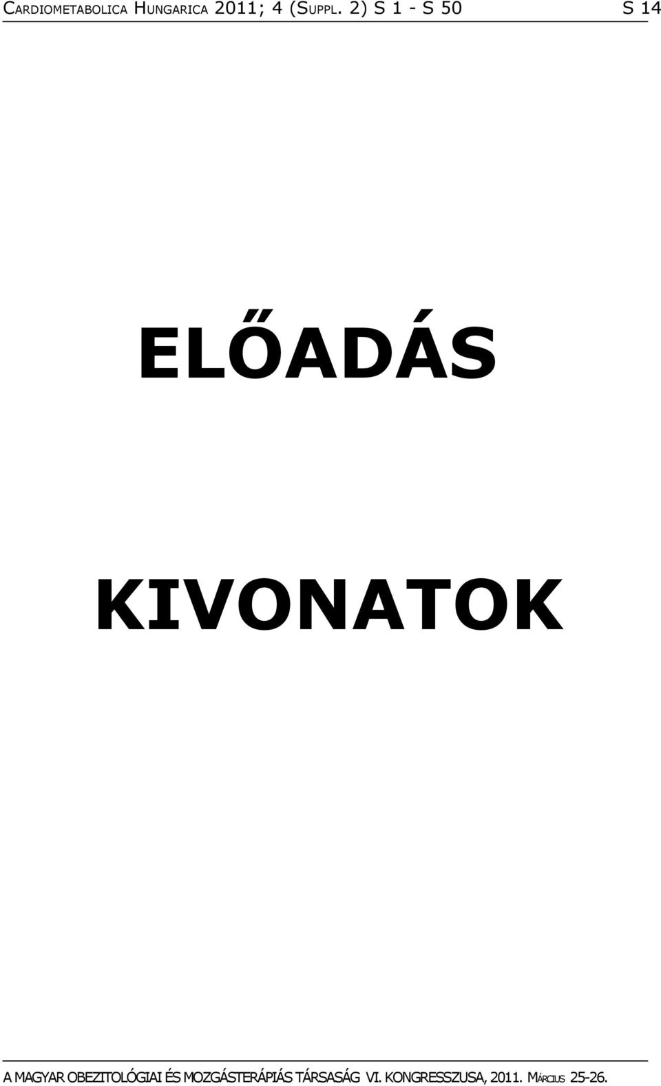 KIVONATOK