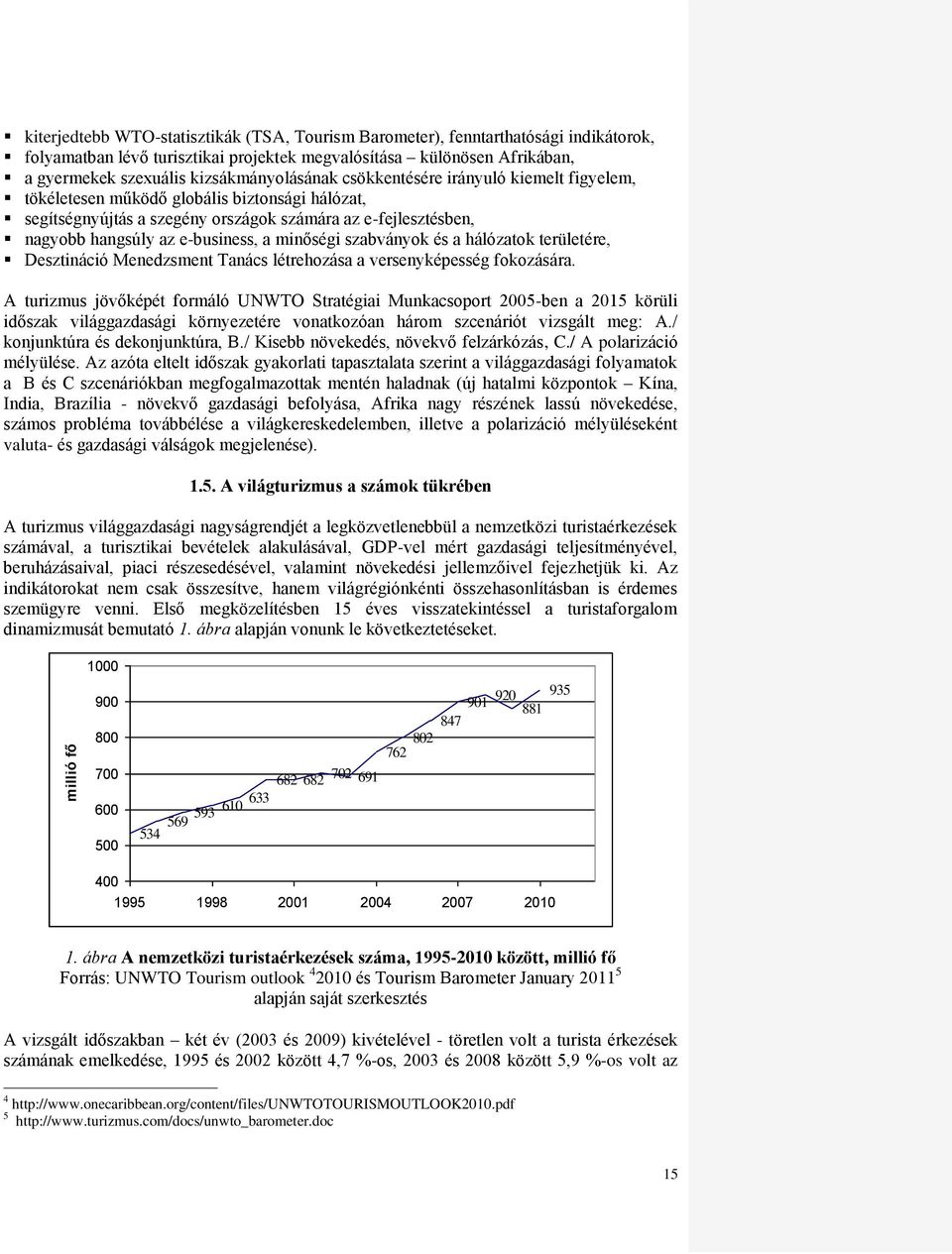 e-business, a minőségi szabványok és a hálózatok területére, Desztináció Menedzsment Tanács létrehozása a versenyképesség fokozására.