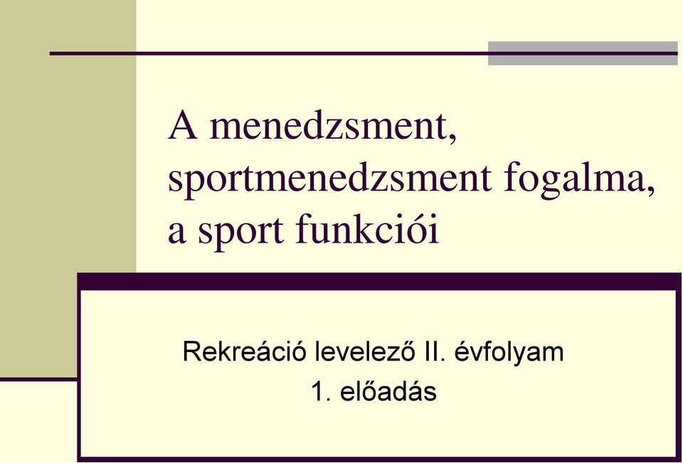 fogalma, a sport