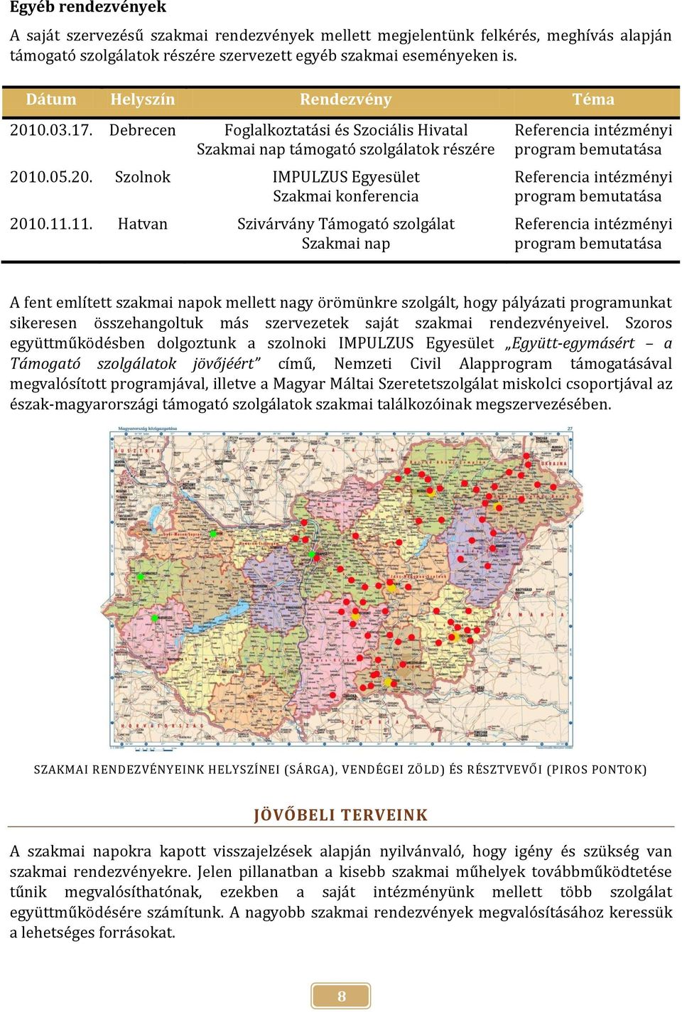 11. Hatvan Szivárvány Támogató szolgálat Szakmai nap Referencia intézményi program bemutatása Referencia intézményi program bemutatása Referencia intézményi program bemutatása A fent említett szakmai