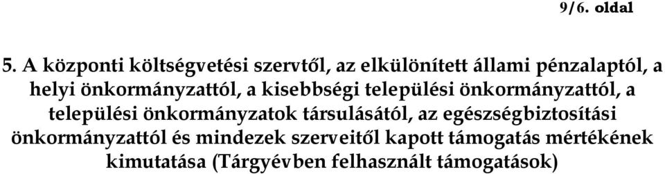 önkormányzattól, a kisebbségi települési önkormányzattól, a települési