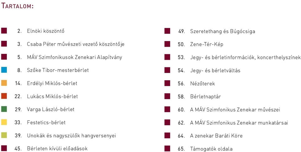 Bérleten kívüli előadások. Szeretethang és Búgócsiga 0. Zene-Tér-Kép. Jegy- és bérletinformációk, koncerthelyszínek.