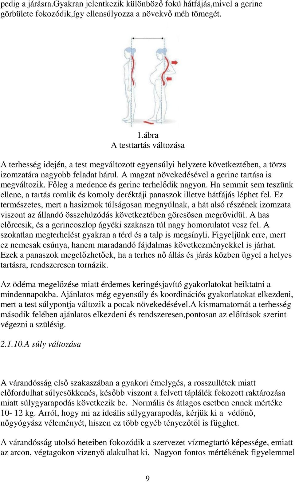 Főleg a medence és gerinc terhelődik nagyon. Ha semmit sem teszünk ellene, a tartás romlik és komoly deréktáji panaszok illetve hátfájás léphet fel.