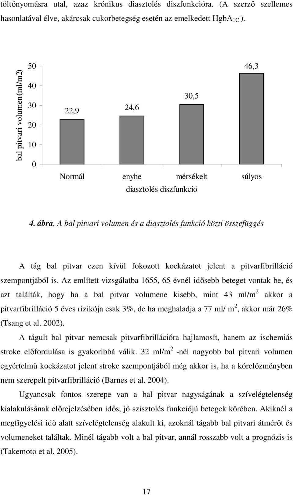 A bal pitvari volumen és a diasztolés funkció közti összefüggés A tág bal pitvar ezen kívül fokozott kockázatot jelent a pitvarfibrilláció szempontjából is.