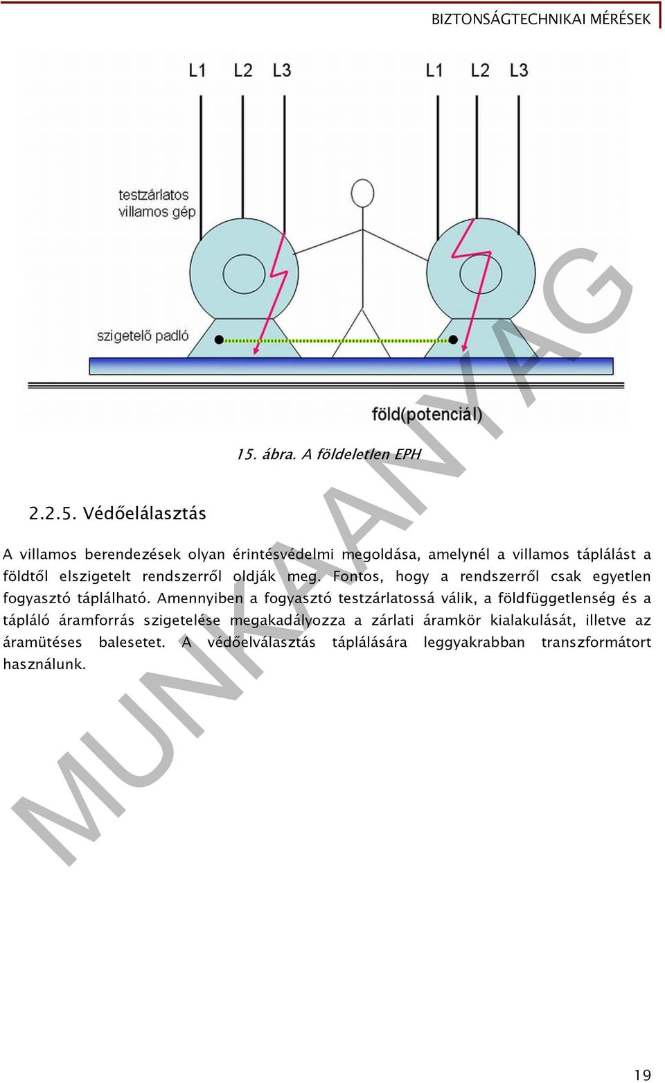 elszigetelt rendszerről oldják meg. Fontos, hogy a rendszerről csak egyetlen fogyasztó táplálható.