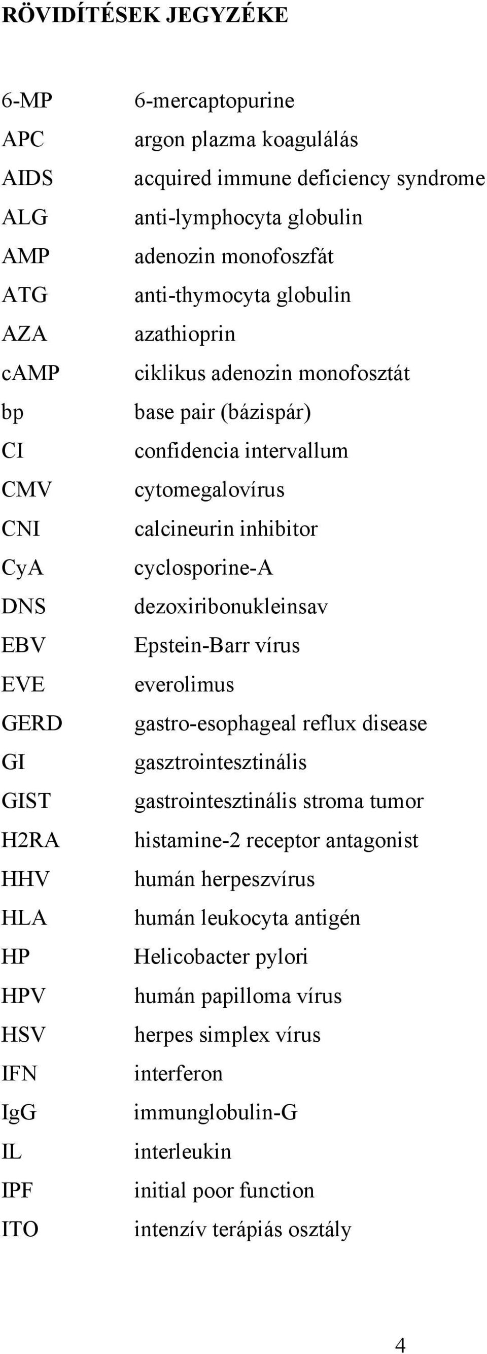 calcineurin inhibitor cyclosporine-a dezoxiribonukleinsav Epstein-Barr vírus everolimus gastro-esophageal reflux disease gasztrointesztinális gastrointesztinális stroma tumor histamine-2 receptor