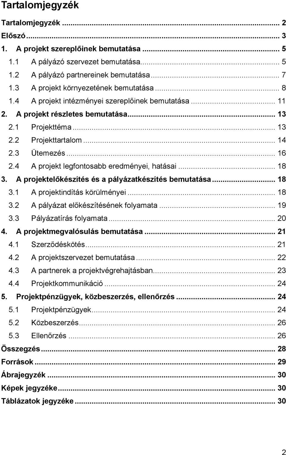 .. 16 2.4 A projekt legfontosabb eredményei, hatásai... 18 3. A projektelőkészítés és a pályázatkészítés bemutatása... 18 3.1 A projektindítás körülményei... 18 3.2 A pályázat előkészítésének folyamata.