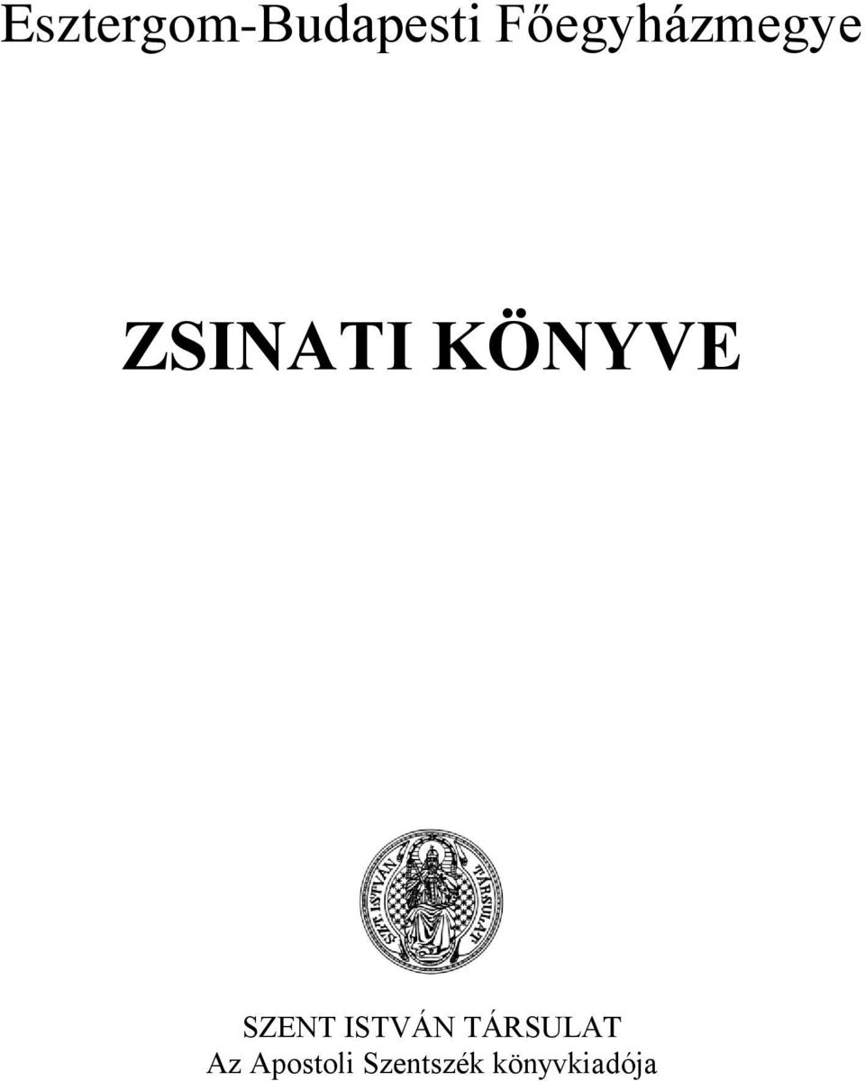 KÖNYVE SZENT ISTVÁN