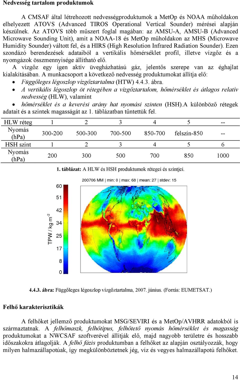 Resolution Infrared Radiation Sounder). Ezen szondázó berendezések adataiból a vertikális hőmérséklet profil, illetve vízgőz és a nyomgázok összmennyisége állítható elő.