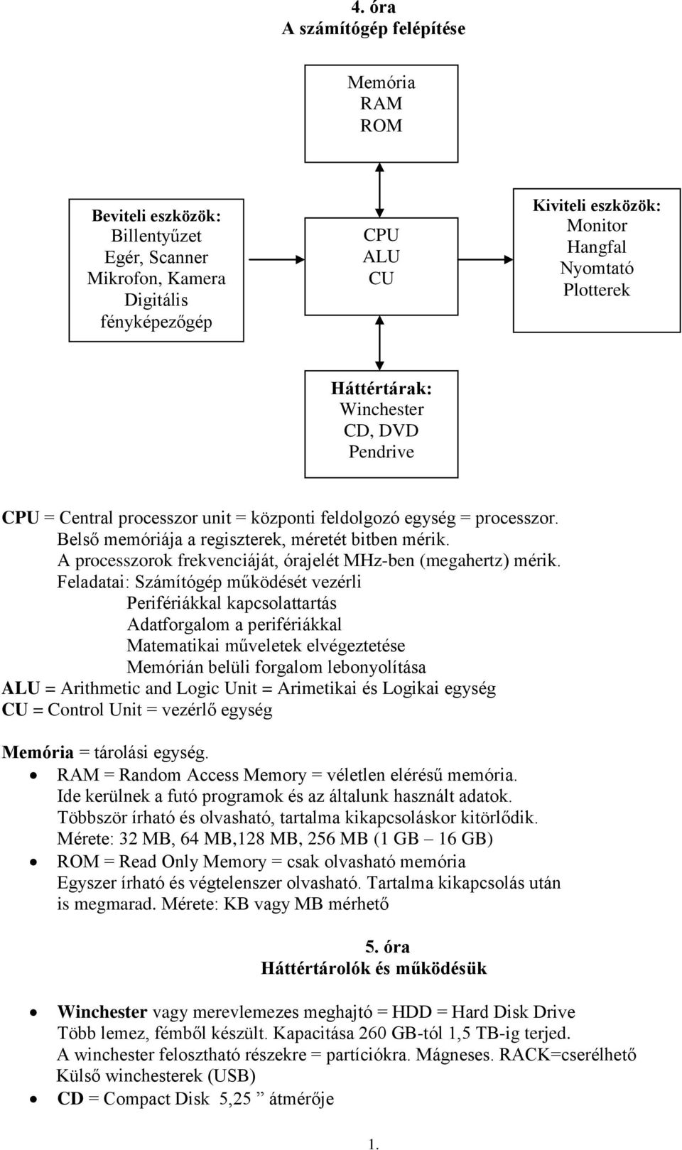 A processzorok frekvenciáját, órajelét MHz-ben (megahertz) mérik.