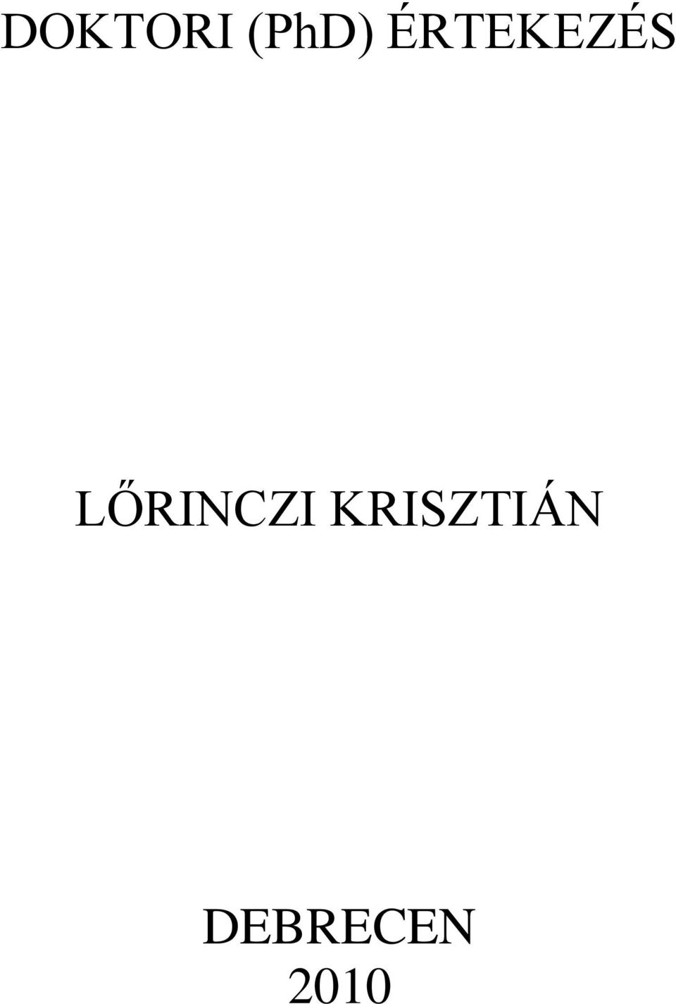 LŐRINCZI